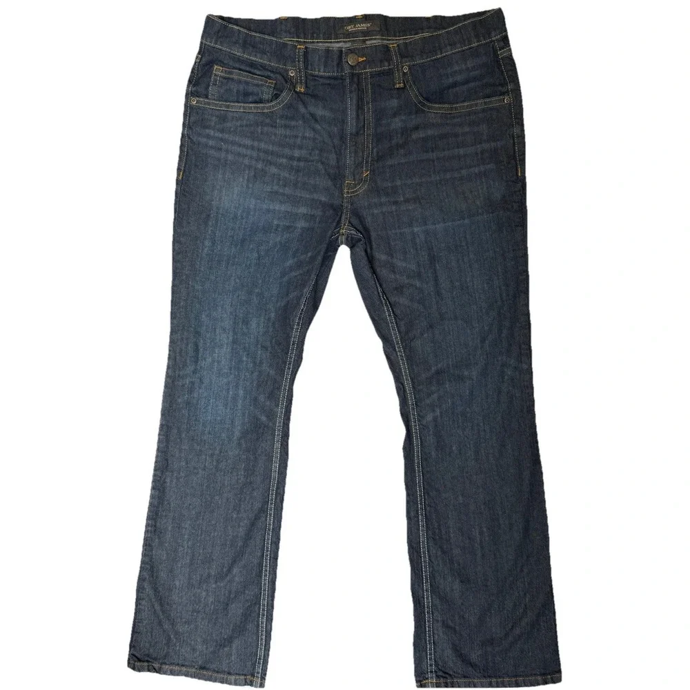 Cody James Wyatt Slim Boot Jeans Mens 40x34 Dark Wash Western Cowboy Denim
